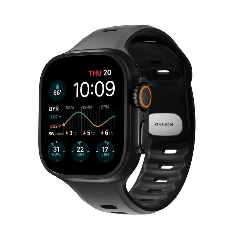 20250929151209_nomad_louraki_me_pin_mayro_apple_watch_44_45_46mm_ultra_49mm Nomad Λουράκι Σιλικόνης με Pin Μαύρο (Apple Watch 44/45/46mm/Ultra 49mm) - Image 1