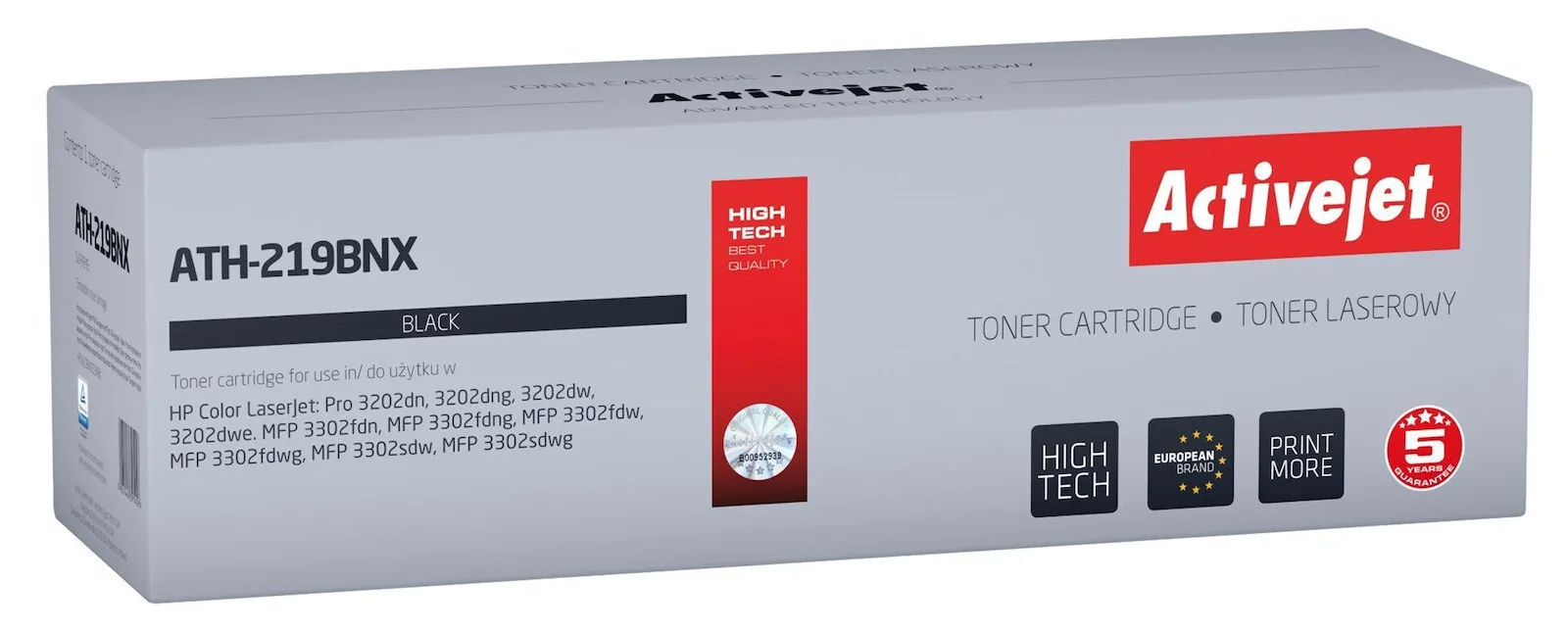 20251001105433_active_jet_symvato_toner_gia_laser_ektypoti_hp_mayro_me_chip_ath_219bnx Active Jet Συμβατό Toner για Laser Εκτυπωτή HP Μαύρο με Chip ATH-219BNX - Image 1