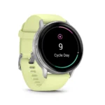 Garmin Venu 4 Stainless Steel 45mm Αδιάβροχο Smartwatch με Παλμογράφο (Silver with Citron)