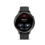 Garmin Venu 4 Stainless Steel 41mm Αδιάβροχο Smartwatch με Παλμογράφο (Slate with Black)