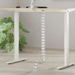 Neomounts Cable Spine Organizer Sit Stand Desk Frames Screw Mounted White