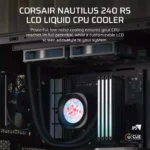 Corsair NAUTILUS 240 RS LCD Υδρόψυξη Επεξεργαστή Διπλού Ανεμιστήρα 120mm για Socket AM4/AM5/1700 με ARGB Φωτισμό Λευκή