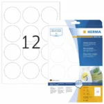 Herma 300 Αυτοκόλλητες Ετικέτες Α4 Στρογγυλές 5067 60mm