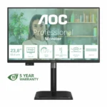 AOC 24P4U IPS HDR Monitor 23.8" FHD 1920x1080 με Χρόνο Απόκρισης 4ms GTG