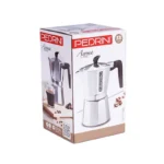 Pedrini 9084-3 Μπρίκι Espresso 6cups Ασημί