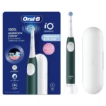 Oral-B iO Series 2 Ηλεκτρική Οδοντόβουρτσα με Αισθητήρα Πίεσης και Θήκη Ταξιδίου Forest Green
