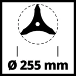 Einhell Δίσκος Θαμνοκοπτικού 255mm 3 Δοντιών 3405082