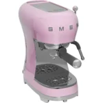 Smeg Μηχανή Espresso 1350W Πίεσης 15bar Ροζ ECF02PKEU