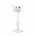 Gembird TVS-86TR-01-W Βάση Τηλεόρασης Δαπέδου έως 86" και 50kg Λευκό