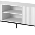 Pafos Μεταλλικό White Matt Μ150xΠ40xΥ60cm TV15+S