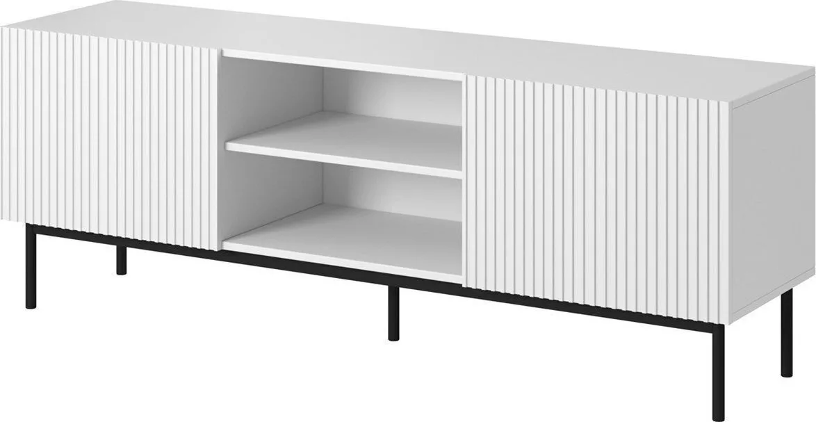 Pafos Μεταλλικό White Matt Μ150xΠ40xΥ60cm TV15+S - Image 1