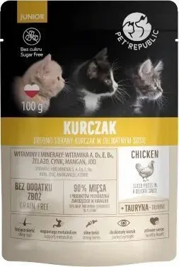 Pet Republic Pet Republic Κοτ Saszetka 100g Junior Κοτοπουλο Σος 24 - Image 1