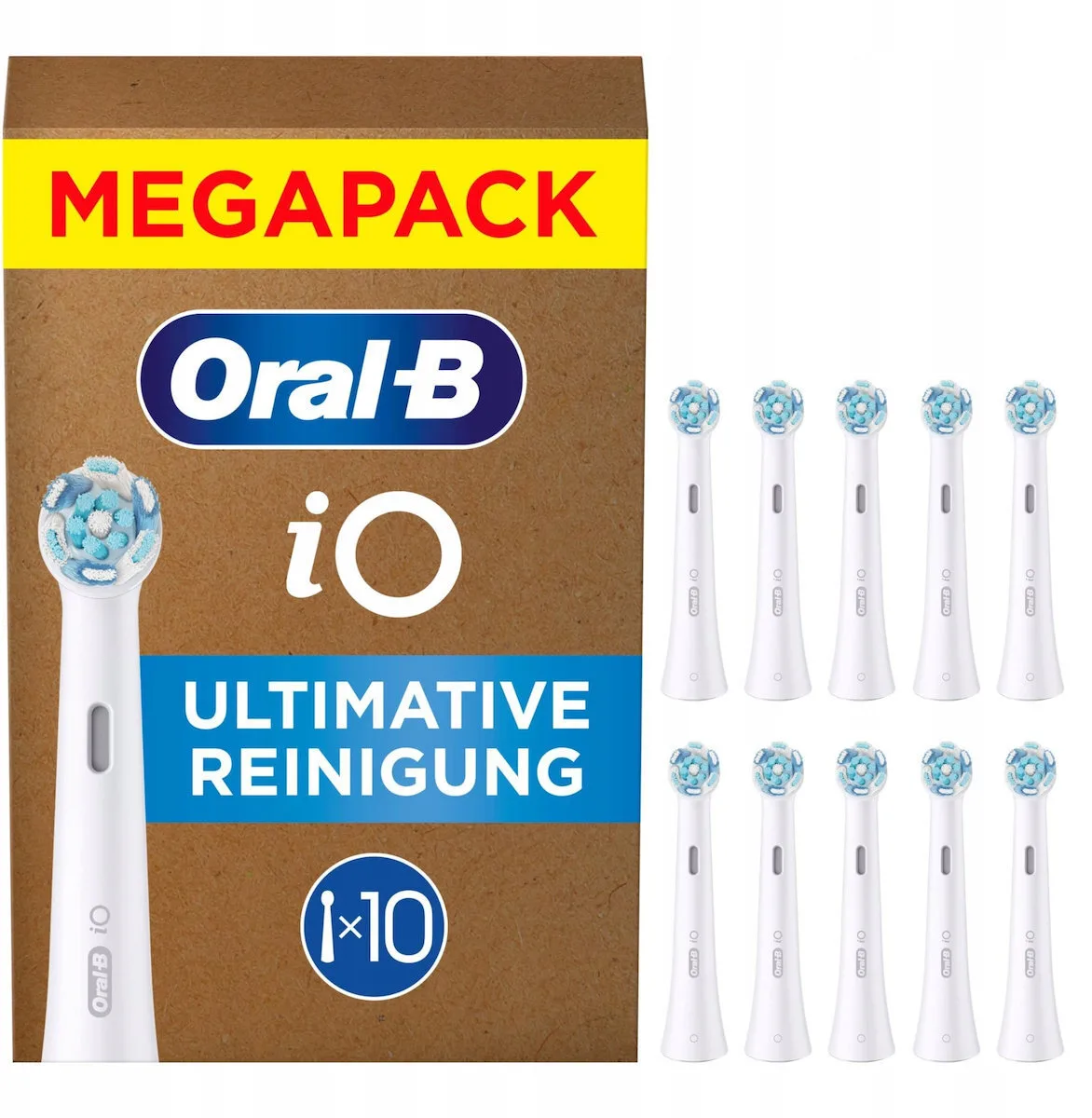Oral-B iO Ultimate Clean Ανταλλακτικές Κεφαλές για Ηλεκτρική Οδοντόβουρτσα 10τμχ - Image 1