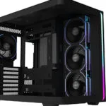 FSP/Fortron M580 Plus Gaming Midi Tower Κουτί Υπολογιστή με Πλαϊνό Παράθυρο και RGB Φωτισμό Μαύρο