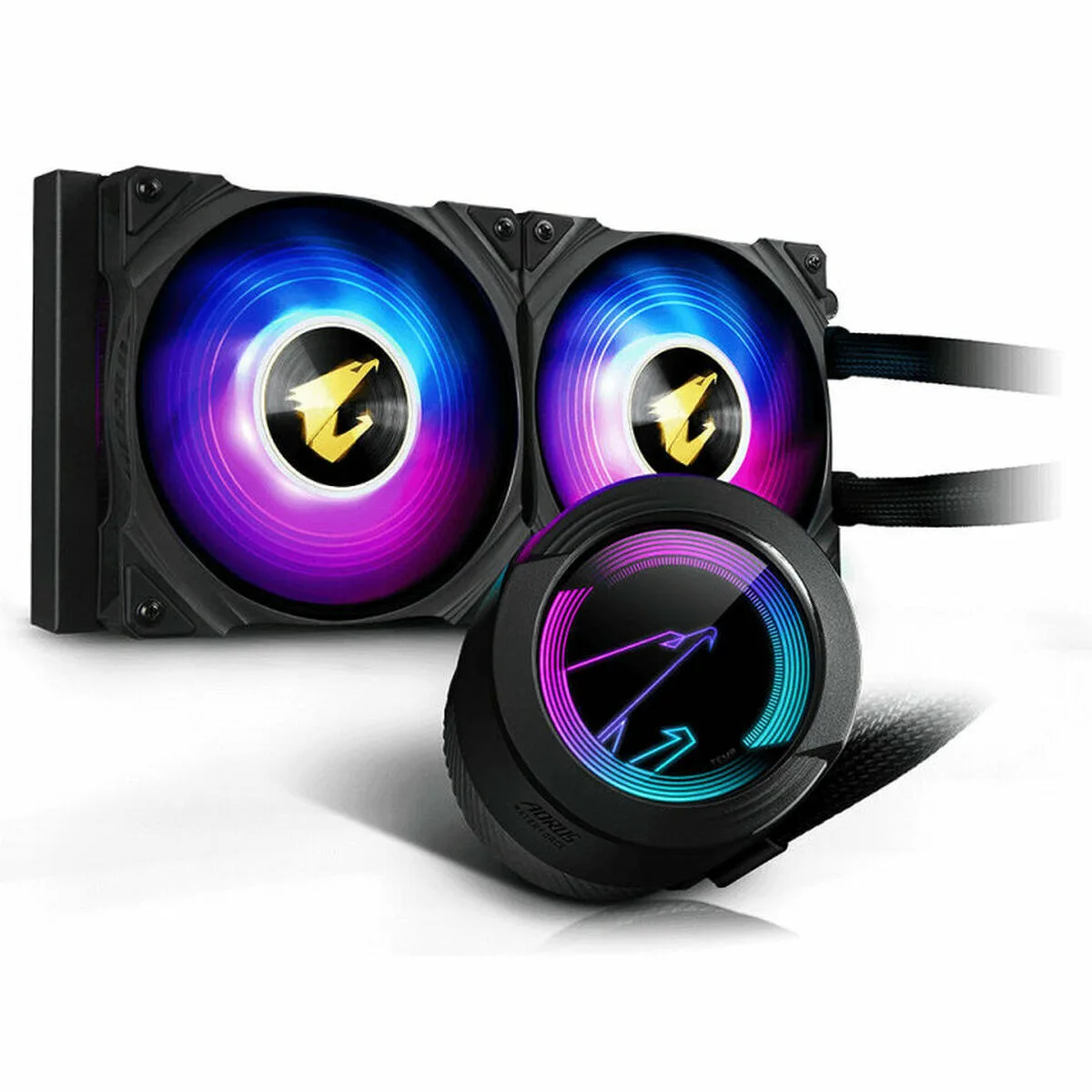 Gigabyte Aorus Waterforce 240 Υδρόψυξη Επεξεργαστή Διπλού Ανεμιστήρα 120mm για Socket AM4/AM5/1200/115x με ARGB Φωτισμό - Image 1