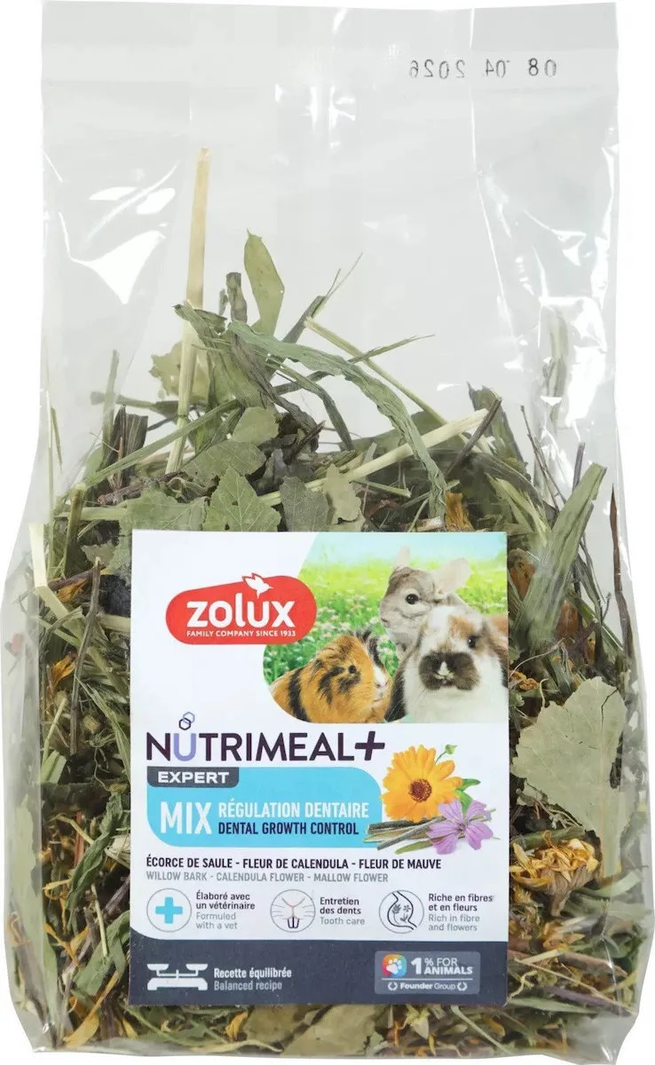 Zolux Nutrimeal Mix 100g Rabbit Guinea Pig/chinchilla Teeth Regulation Mix - Image 1