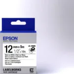 Epson LK-4WBQ Ταινία Ετικετογράφου 5m x 12mm σε Λευκό Χρώμα C53S654024