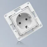 Shelly Wall Socket EU Μονή Χωνευτή Πρίζα Ρεύματος Λευκή