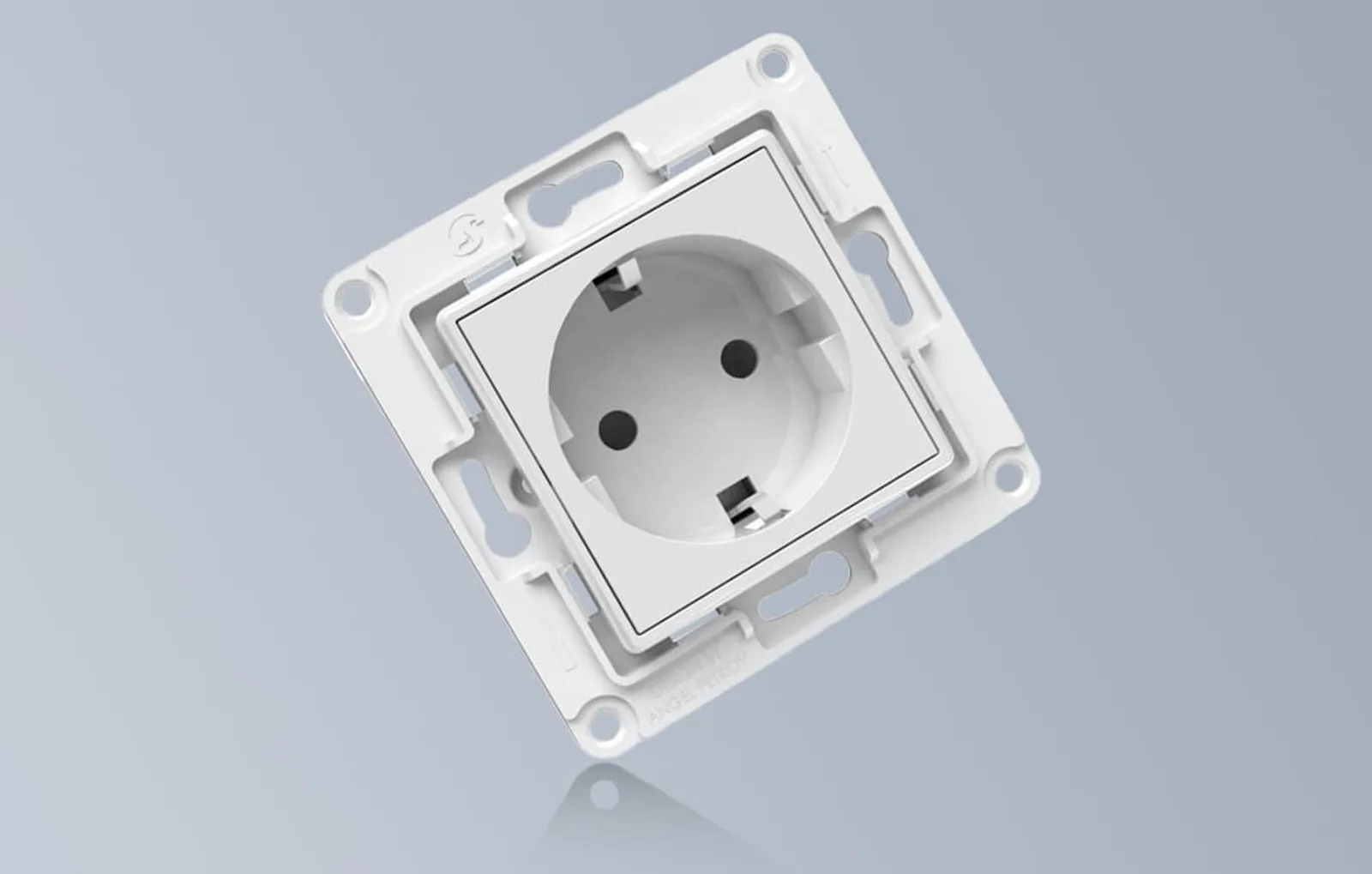 20251014170854_da0046cf Shelly Wall Socket EU Μονή Χωνευτή Πρίζα Ρεύματος Λευκή - Image 1