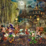 Mickey Mouse & Minnie Halloween Puzzle 2D 1000pcs