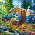 Caravanning In The Mountains Puzzle 2D 1000pcs