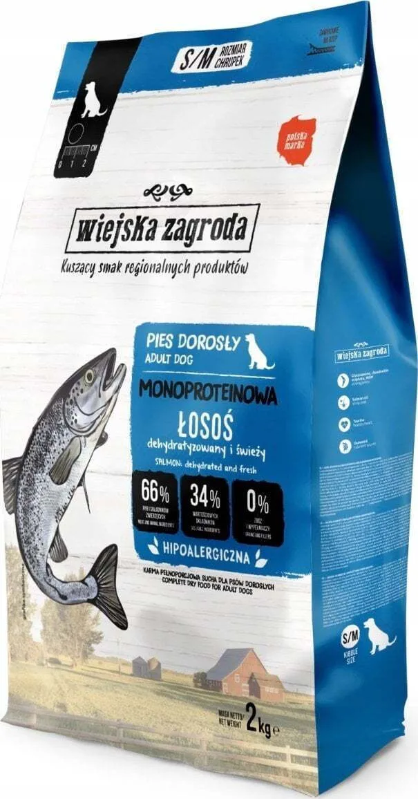 20251016145510_4854bf1b Wiejska Zagroda 6kg Ξηρά Τροφή Σκύλων χωρίς Σιτηρά & Γλουτένη με Σολομό - Image 1