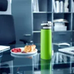 Leifheit Ποτήρι Θερμός Ανοξείδωτο / Πλαστικό 600ml Kiwi
