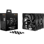 Be Quiet Pure Wings 3 Case Fan 120mm με Σύνδεση 4-Pin PWM 3τμχ