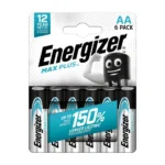 Energizer Max Plus Αλκαλικές Μπαταρίες AA 1.5V 6τμχ