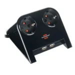 Brennenstuhl Πολύπριζο 2 Θέσεων με 2 USB-A και Καλώδιο 1.8m 1153500222
