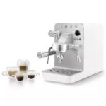 Smeg Μηχανή Espresso 1700W Πίεσης 15bar για Cappuccino Λευκή EMC02WHMEU