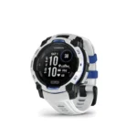 Garmin Instinct 3 Solar Aluminium 45mm Αδιάβροχο Smartwatch με Παλμογράφο (Whitestone and Blue Limited Edition)