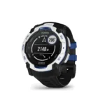 Garmin Instinct 3 Solar Aluminium 50mm Αδιάβροχο Smartwatch με Παλμογράφο (Whitestone with Black and Blue Limited Edition)
