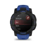 Garmin Instinct 3 AMOLED Aluminium 45mm Αδιάβροχο Smartwatch με Παλμογράφο (Black/Bolt Blue Band)