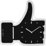 Nextime Ρολόι Τοίχου Μαύρο 40.5x41cm 3072ZW