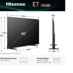 Hisense Smart Τηλεόραση 85" 4K UHD QLED E79Q HDR (2025) 85E79Q