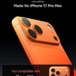 Spigen Glas.tr Optik Pro Προστασία Κάμερας Μεμβράνη Πορτοκαλί για το Apple iPhone 17 Pro Max AGL10650