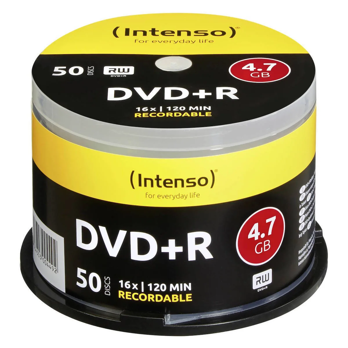 Intenso Εγγράψιμα DVD+R 16x 4.7GB Cake Box 50τμχ (4111155) - Image 1