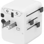 Gembird TPA-1A2C20-01-W Αντάπτορας Πρίζας από Universal σε Universal