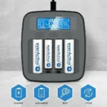 everActive NC-1000M V2 Φορτιστής 4 Μπαταριών Ni-MH Μεγέθους AA/AAA