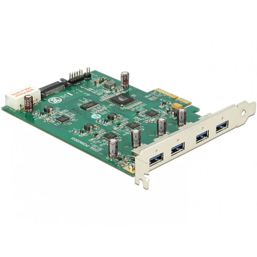 DeLock PCIe x4 4x external USB 3.0-A (Quad Channel)(89325) - Image 1