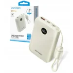 Vention Power Bank 10000mAh 22.5W με Θύρα USB-A και Θύρα USB-C Μπεζ