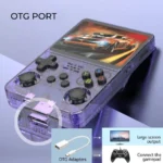 Retro Κονσόλα Χειρός R36s 3.5" Ips Διπλό Ram Chip 15.000 Παιχνίδια 64gb Arkos 2.0 Μωβ