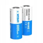 XTAR Επαναφορτιζόμενη Μπαταρία 26650 Li-ion 6000mAh 3.6V