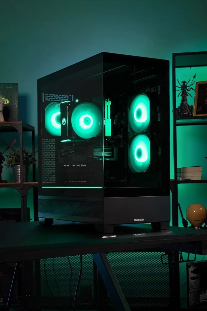20251103141238_c1cf9455 Actina 5901443421160 Gaming Desktop PC (Ryzen 7-8700F/32GB DDR5/1TB SSD/GeForce RTX 5060/No OS) - Image 1