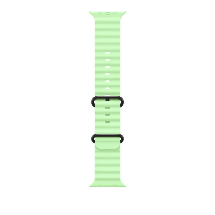 Apple Ocean Band Λουράκι Σιλικόνης Neon Green - Black Titanium Finish (Apple Watch Ultra 1 / 2 / 3) MGCL4ZM/A - Image 1