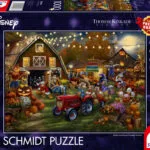 Thomas Kinkade Studios: Disney - Mickey & Minnie Pumpkin Festival. Puzzle 2D 1000pcs