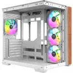 Thermaltake View 380 WS ARGB Gaming Midi Tower Κουτί Υπολογιστή με Πλαϊνό Παράθυρο Snow White