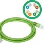 A-LAN U/UTP Cat.5e Καλώδιο Δικτύου Ethernet 1m Πράσινο 1τμχ KKU5ZIE1