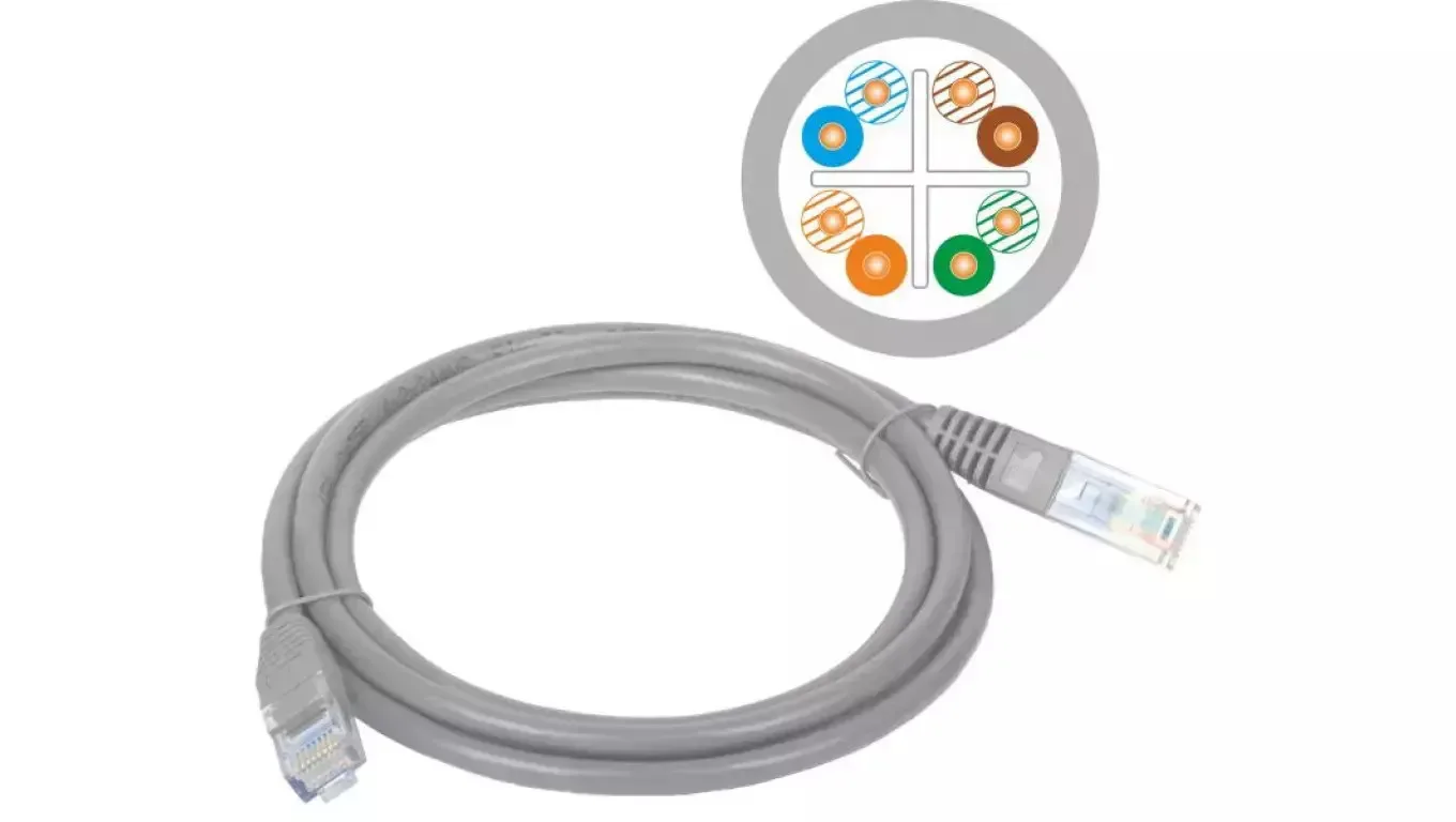 A-LAN U/UTP Cat.6 Καλώδιο Δικτύου Ethernet 0.5m Γκρι 1τμχ KKU6SZA0.5 - Image 1